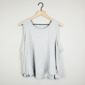 Gap Gray Printed Easy Tee Silver Heart XXL